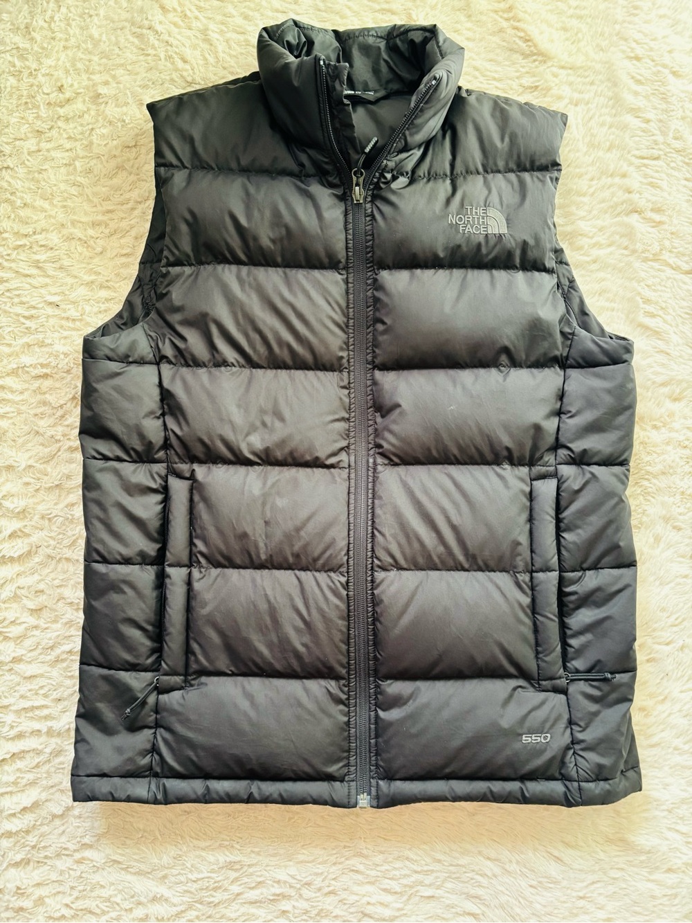 The North Face Black Quilted 550 Insulated Vest